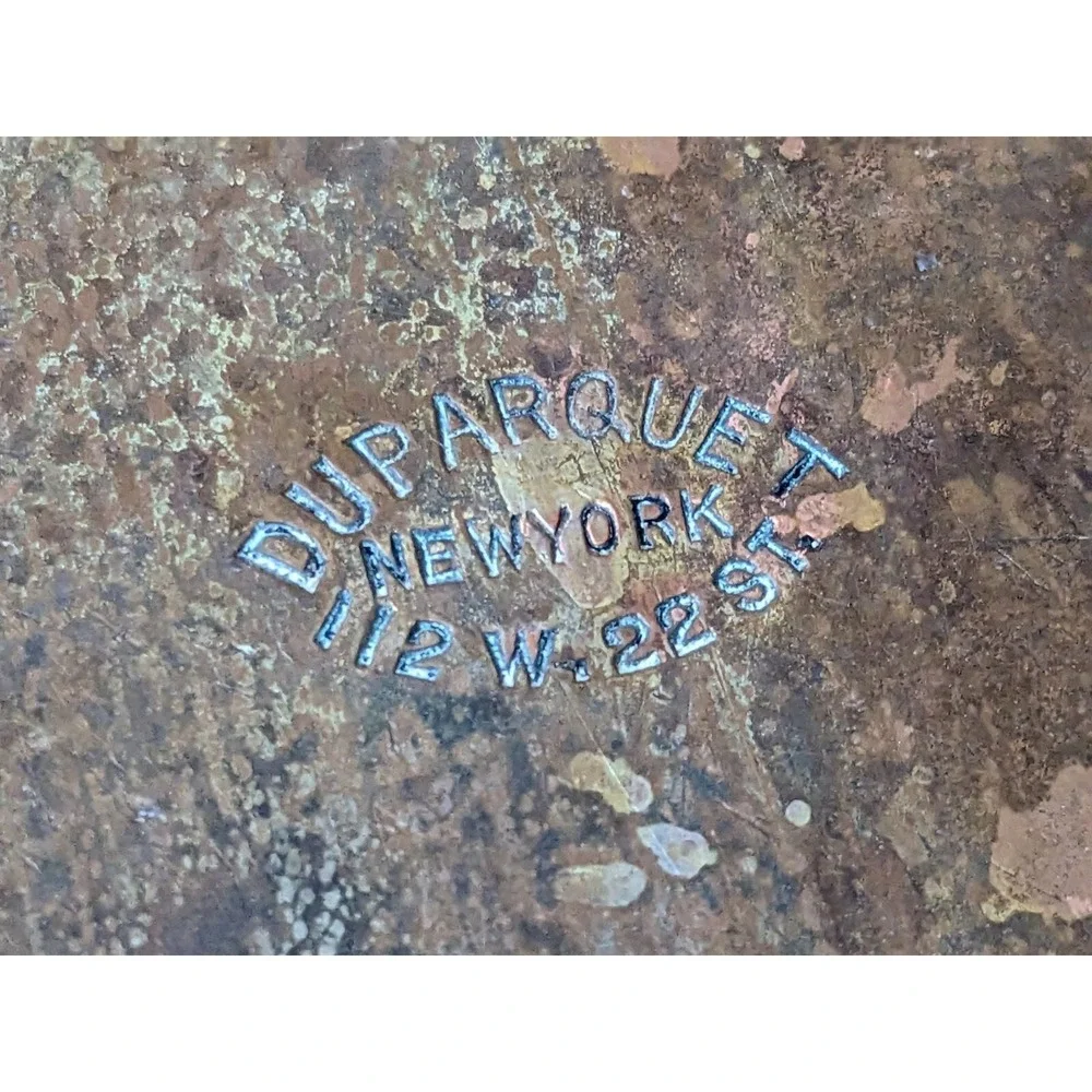 Antique Duparquet Copper Oval Roasting Gratin Pan 13 x 9 In NYC 112 w 22nd